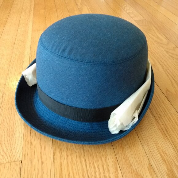 Vintage 80s Wool Air Force Hat: Women's Military Uniform, Size 21 1/2 - Picture 2 of 12